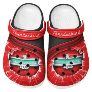 Thunderbird Crocs Clogs Männer Frauen, Geschenk für Thunderbird Fan CAR188032025155 - Rot