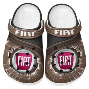 Fiat Crocs Clogs Männer Frauen, Geschenk für Fiat Fan CAR188032025158 - Braun