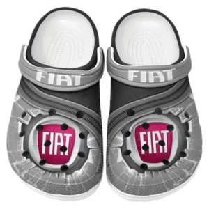 Fiat Crocs Clogs Männer Frauen, Geschenk für Fiat Fan CAR188032025158 - Grau