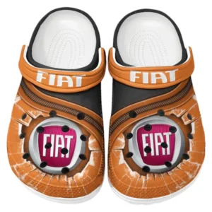 Fiat Crocs Clogs Männer Frauen, Geschenk für Fiat Fan CAR188032025158 - Orange