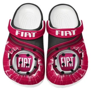 Fiat Crocs Clogs Männer Frauen, Geschenk für Fiat Fan CAR188032025158 - Rot