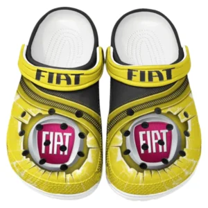 Fiat Crocs Clogs Männer Frauen, Geschenk für Fiat Fan CAR188032025158 - Gelb