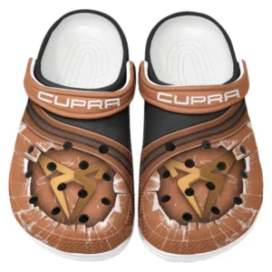 Cupra Crocs Clogs Männer Frauen, Geschenk für Cupra Fan CAR188032025162 - Braun