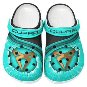 Cupra Crocs Clogs Männer Frauen, Geschenk für Cupra Fan CAR188032025162 - Cyan