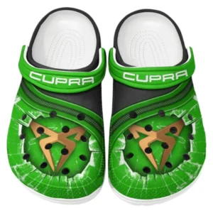 Cupra Crocs Clogs Männer Frauen, Geschenk für Cupra Fan CAR188032025162 - Grün