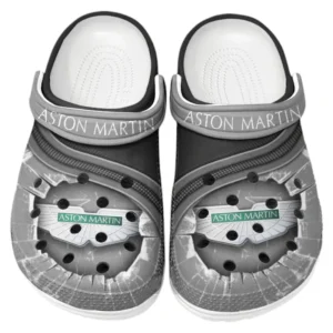 Aston Martin Crocs Clogs Männer Frauen, Geschenk für Aston Martin Fan CAR188032025163 - Grau