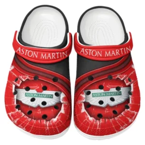 Aston Martin Crocs Clogs Männer Frauen, Geschenk für Aston Martin Fan CAR188032025163 - Rot
