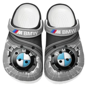 BMW M Crocs Clogs Männer Frauen, Geschenk für BMW M Fan CAR188032025164 - Grau