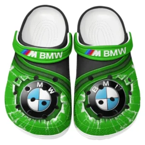BMW M Crocs Clogs Männer Frauen, Geschenk für BMW M Fan CAR188032025164 - Grün