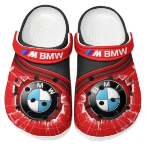 BMW M Crocs Clogs Männer Frauen, Geschenk für BMW M Fan CAR188032025164 - Rot