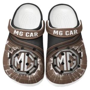 MG Crocs Clogs Männer Frauen, Geschenk für MG Fan CAR188032025165 - Braun