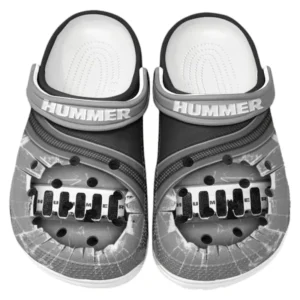 Hummer Crocs Clogs Männer Frauen, Geschenk für Hummer Fan CAR188032025166 - Grau