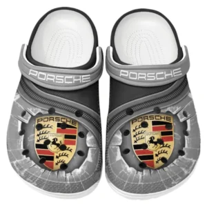 Porsche Crocs Clogs Männer Frauen, Geschenk für Porsche Fan CAR188032025167 - Grau