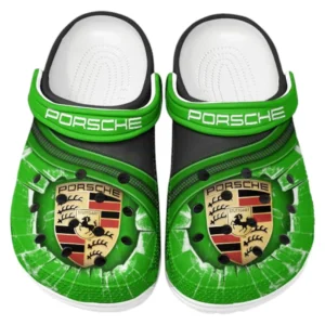 Porsche Crocs Clogs Männer Frauen, Geschenk für Porsche Fan CAR188032025167 - Grün