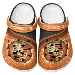 Porsche Crocs Clogs Männer Frauen, Geschenk für Porsche Fan CAR188032025167 - Orange