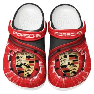 Porsche Crocs Clogs Männer Frauen, Geschenk für Porsche Fan CAR188032025167 - Rot
