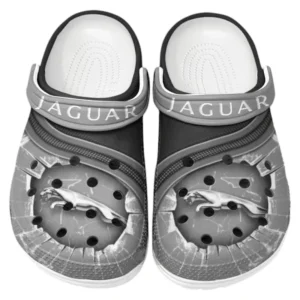 Jaguar Crocs Clogs Männer Frauen, Geschenk für Jaguar Fan CAR188032025168 - Grau