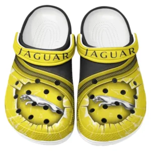 Jaguar Crocs Clogs Männer Frauen, Geschenk für Jaguar Fan CAR188032025168 - Gelb