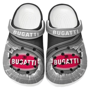 Bugatti Crocs Clogs Männer Frauen, Geschenk für Bugatti Fan CAR188032025175 - Grau
