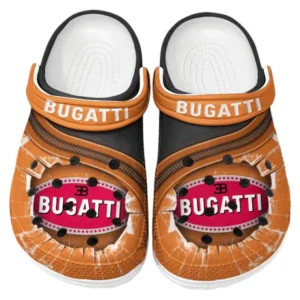 Bugatti Crocs Clogs Männer Frauen, Geschenk für Bugatti Fan CAR188032025175 - Orange