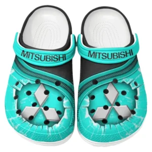 Mitsubishi Crocs Clogs Männer Frauen, Geschenk für Mitsubishi Fan CAR188032025177 - Cyan
