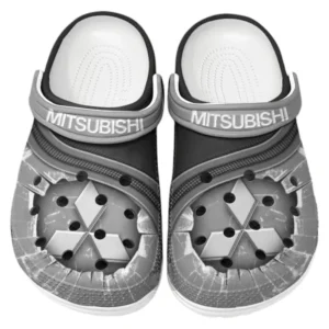 Mitsubishi Crocs Clogs Männer Frauen, Geschenk für Mitsubishi Fan CAR188032025177 - Grau