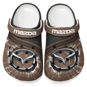 Mazda Crocs Clogs Männer Frauen, Geschenk für Mazda Fan CAR188032025179 - Braun