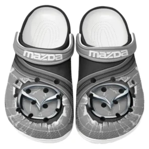 Mazda Crocs Clogs Männer Frauen, Geschenk für Mazda Fan CAR188032025179 - Grau