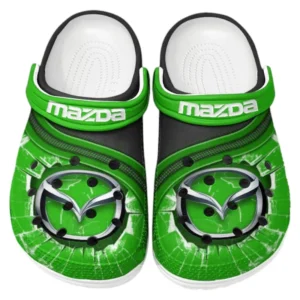 Mazda Crocs Clogs Männer Frauen, Geschenk für Mazda Fan CAR188032025179 - Grün