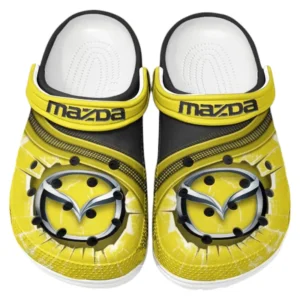 Mazda Crocs Clogs Männer Frauen, Geschenk für Mazda Fan CAR188032025179 - Gelb