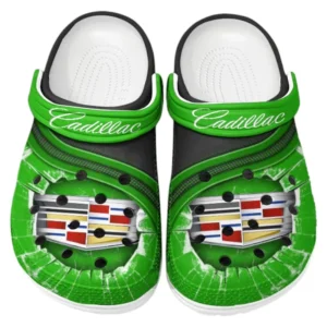 Cadillac Crocs Clogs Männer Frauen, Geschenk für Cadillac Fan CAR188032025180 - Grün
