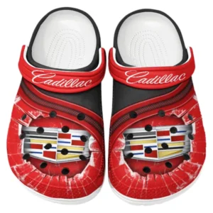 Cadillac Crocs Clogs Männer Frauen, Geschenk für Cadillac Fan CAR188032025180 - Rot