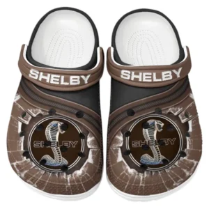 Shelby Crocs Clogs Männer Frauen, Geschenk für Shelby Fan CAR188032025181 - Braun