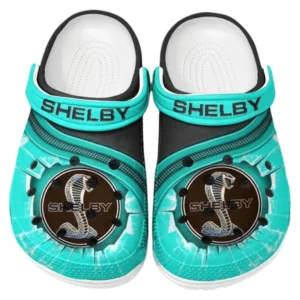 Shelby Crocs Clogs Männer Frauen, Geschenk für Shelby Fan CAR188032025181 - Cyan