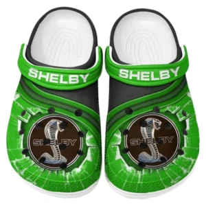 Shelby Crocs Clogs Männer Frauen, Geschenk für Shelby Fan CAR188032025181 - Grün
