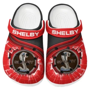 Shelby Crocs Clogs Männer Frauen, Geschenk für Shelby Fan CAR188032025181 - Rot
