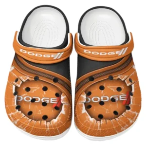 Dodge Crocs Clogs Männer Frauen, Geschenk für Dodge Fan CAR188032025182 - Orange