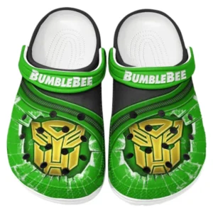 Bumblebee Crocs Clogs Männer Frauen, Geschenk für Bumblebee Fan CAR188032025183 - Grün