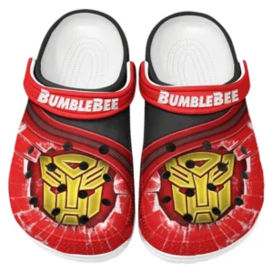 Bumblebee Crocs Clogs Männer Frauen, Geschenk für Bumblebee Fan CAR188032025183 - Rot