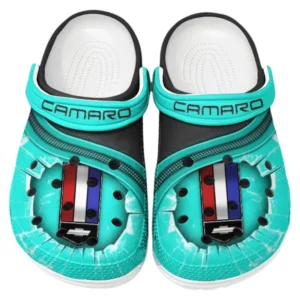 Chevrolet Camaro Crocs Clogs Männer Frauen, Geschenk für Chevrolet Camaro Fan CAR188032025184 - Cyan