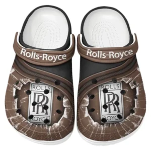 Rolls Royce Crocs Clogs Männer Frauen, Geschenk für Rolls Royce Fan CAR188032025185 - Braun
