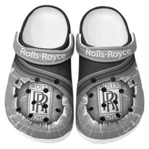 Rolls Royce Crocs Clogs Männer Frauen, Geschenk für Rolls Royce Fan CAR188032025185 - Grau