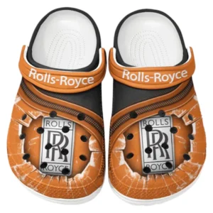 Rolls Royce Crocs Clogs Männer Frauen, Geschenk für Rolls Royce Fan CAR188032025185 - Orange