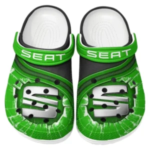 Seat Crocs Clogs Männer Frauen, Geschenk für Seat Fan CAR188032025186 - Grün