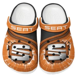 Seat Crocs Clogs Männer Frauen, Geschenk für Seat Fan CAR188032025186 - Orange