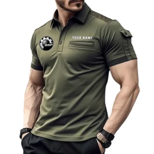 BRP Can am Poloshirt mit Tasche, All Over Print Hemd für Männer BRP Can am Fan CAR445060325012 - Grün