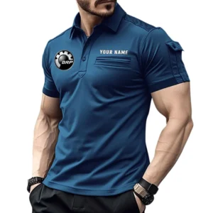 BRP Can am Poloshirt mit Tasche, All Over Print Hemd für Männer BRP Can am Fan CAR445060325012 - Marineblau