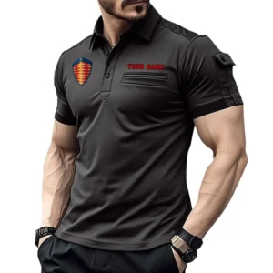 Koenigsegg Poloshirt mit Tasche, All Over Print Hemd für Männer Koenigsegg Fan CAR445060325024 - Schwarz