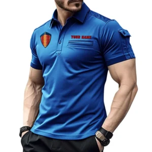 Koenigsegg Poloshirt mit Tasche, All Over Print Hemd für Männer Koenigsegg Fan CAR445060325024 - Blau
