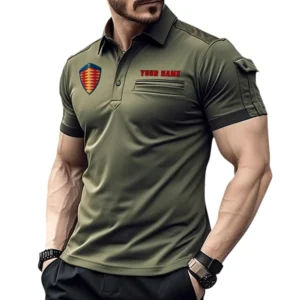 Koenigsegg Poloshirt mit Tasche, All Over Print Hemd für Männer Koenigsegg Fan CAR445060325024 - Grün